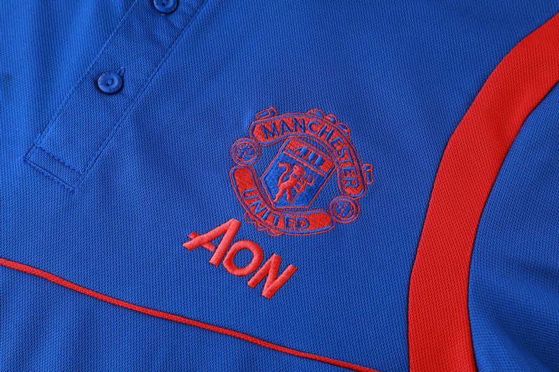 Manchester United 19-20 Blue Polo Shirt Kit - Click Image to Close